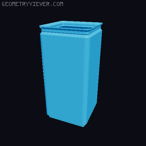 Gridfinity Box (Quick print, lite version, less filament!) 3D model thumbnail