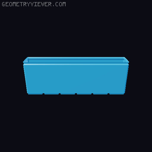 Gridfinity Box (Quick print, lite version, less filament!) 3D model thumbnail