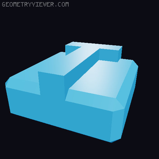 PrintABlok:WritersBloks interlocking letter blocks 3D model thumbnail