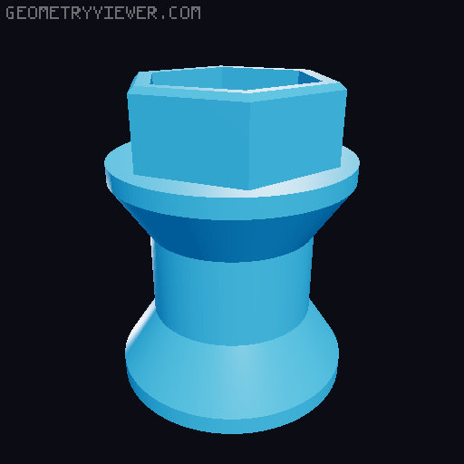 Variable mobile phone holder with clamp V2 3D model thumbnail
