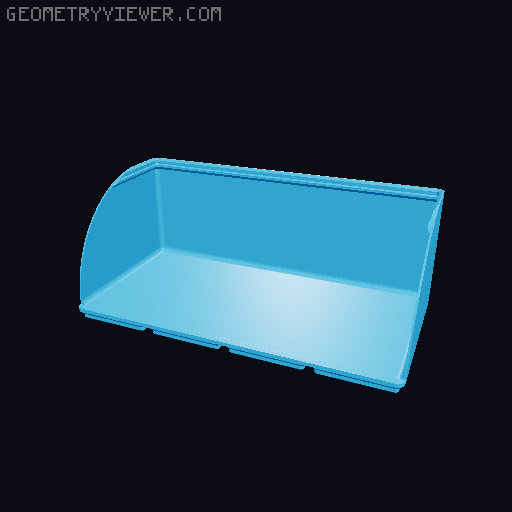 Gridfinity rouded bins collection all sizes 3D model thumbnail