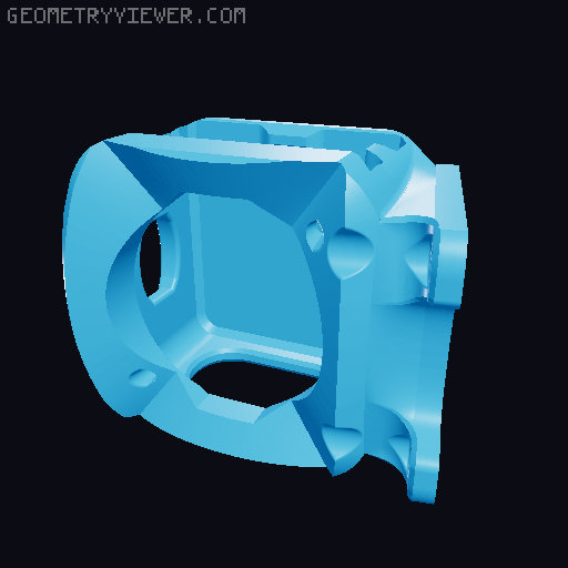 T4 Max FOV Action 2 DJI TPU Drone Mounts 3D model thumbnail