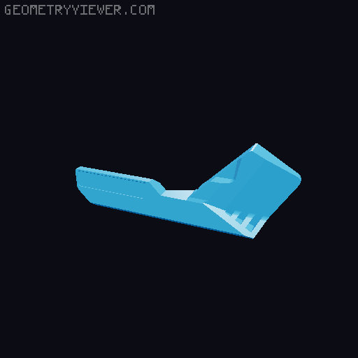 Nozzle Wiper V2 - Compatible with Full Sized Bin 3D model thumbnail