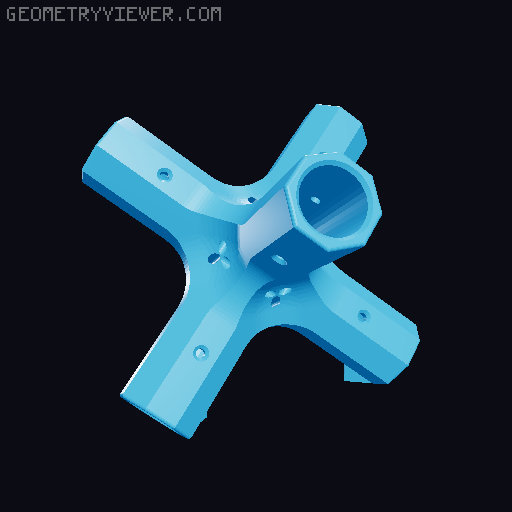 Round Bars Pipes and Rods Connections 3D model thumbnail