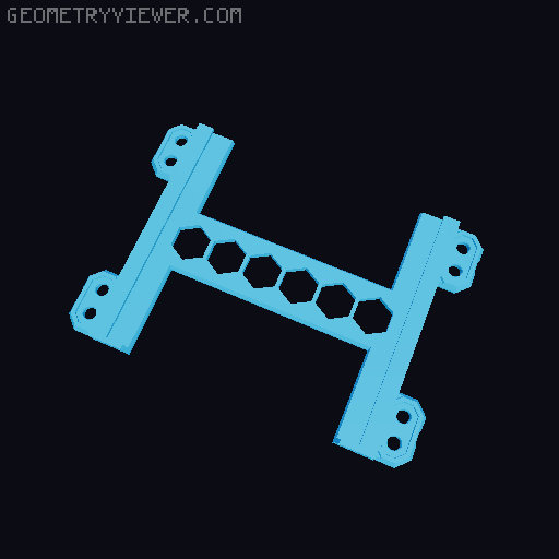 MOD10 Vesa 100 side support 3D model thumbnail