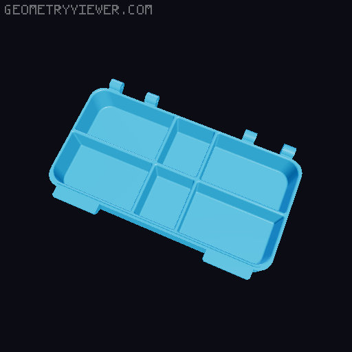 Organiser case 3D model thumbnail