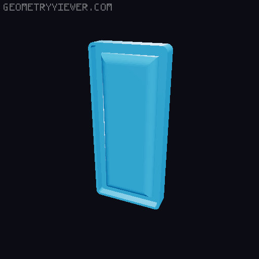 Cotton Swab Dispenser with Lid 3D model thumbnail
