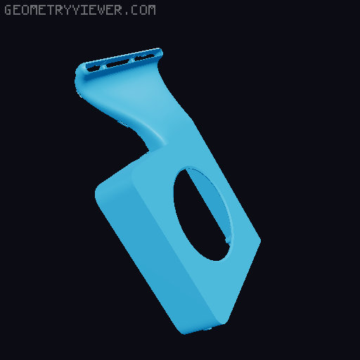 P1P Auxiliary Part Cooling Fan Case - Remix 3D model thumbnail