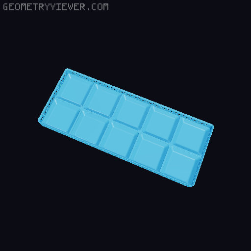 Gridfinity Hex Bins Light (rotated grid) all sizes 3D model thumbnail