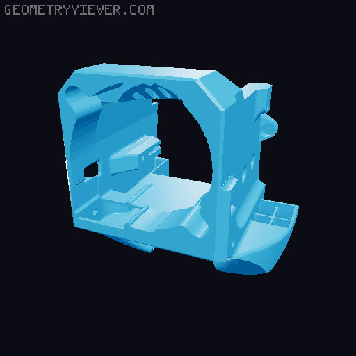Another Elegoo Neptune 4/Pro 3x5015 fan shroud 3D model thumbnail