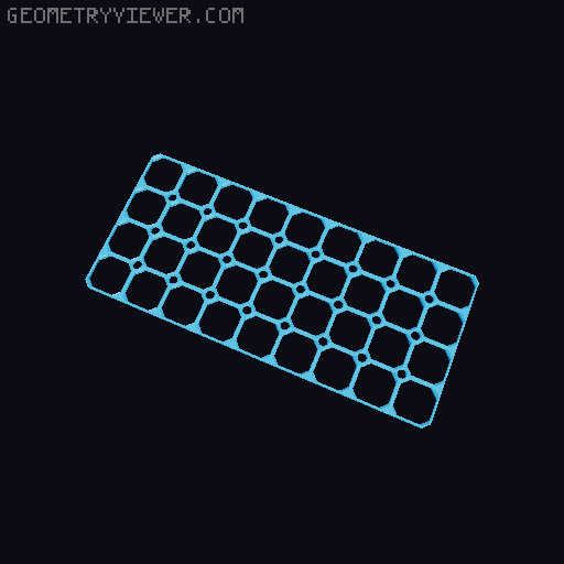 openGrid with Multiboard-compatible screw holes 3D model thumbnail