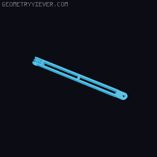 Anti-droop detented arms for Modular Mounting System 3D model thumbnail