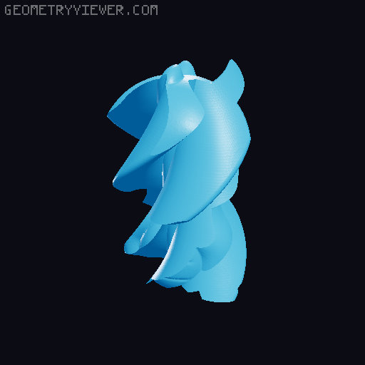 Cute Dragon - Passthrough 3D model thumbnail