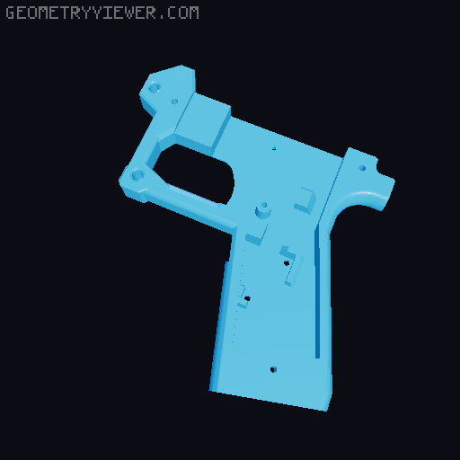 Protean-K Blaster - Remixed from Protean by Flygonial 3D model thumbnail