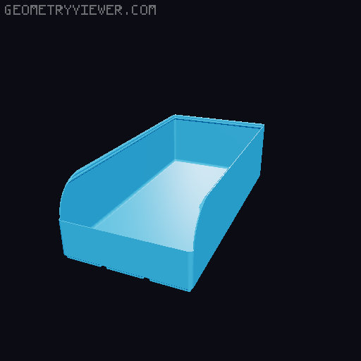 Gridfinity rouded bins collection all sizes 3D model thumbnail