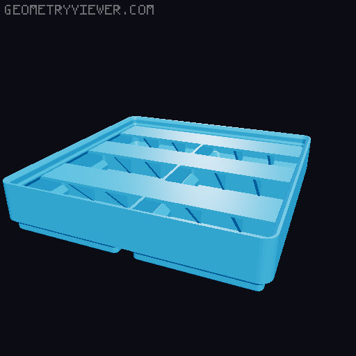 Gridfinity Ultra Light Bins - Divider Label Edition 3D model thumbnail