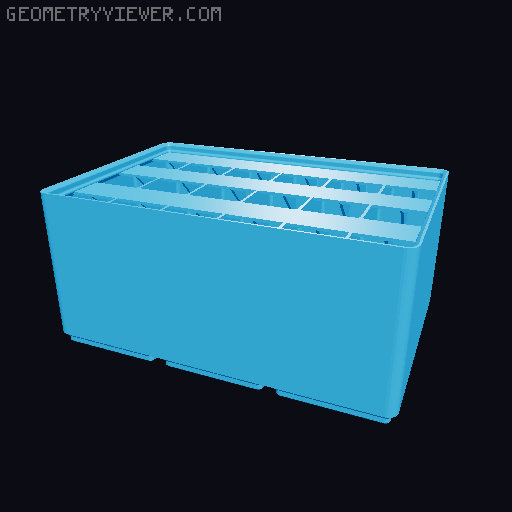 Gridfinity Ultra Light Bins - Divider Label Edition 3D model thumbnail