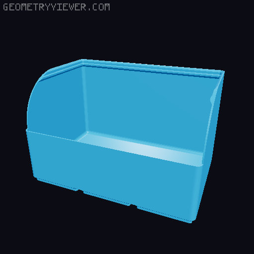 Gridfinity rouded bins collection all sizes 3D model thumbnail