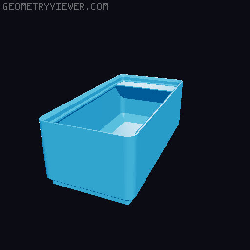 Gridfinity Bin Generator 3D model thumbnail