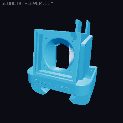 Satsana Ender 2 Pro / Ender 3 toolhead clone (for larger toolhead assembly's) 3D model thumbnail