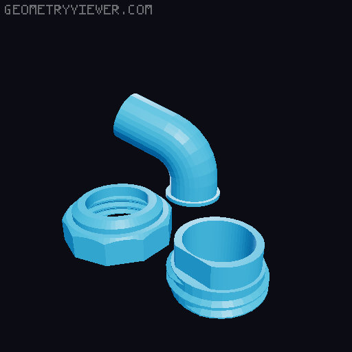 4 Stroke Flathead Boxer Engine 3D model thumbnail