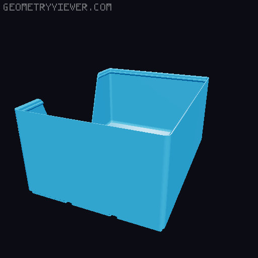 Gridfinity wall cutout collection 3D model thumbnail