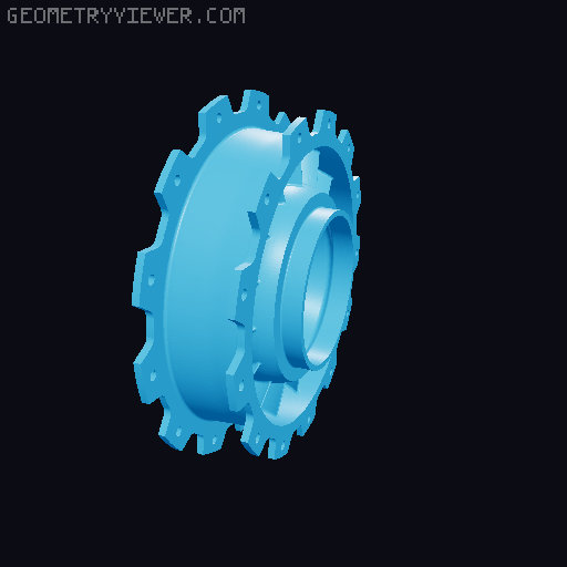 3D Printable Jet Engine 3D model thumbnail