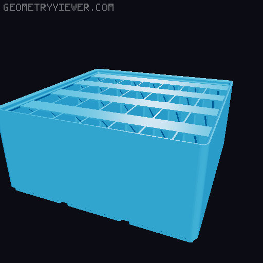 Gridfinity Ultra Light Bins - Divider Label Edition 3D model thumbnail