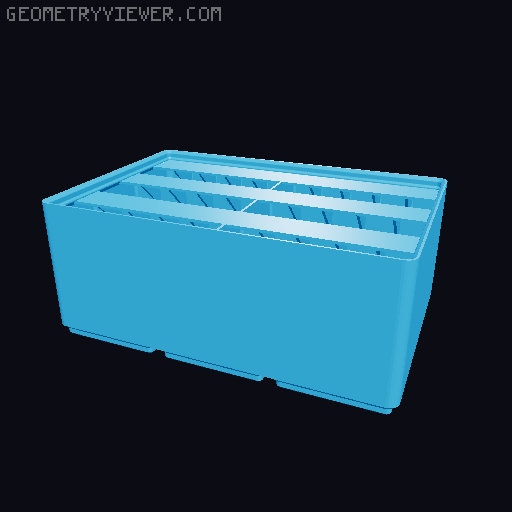 Gridfinity Ultra Light Bins - Divider Label Edition 3D model thumbnail