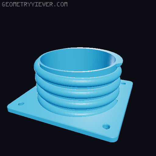 Dust Collector Adapters 3D model thumbnail