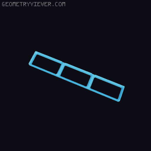 Gridfinity Clip Base - Half Grid Spacers 3D model thumbnail