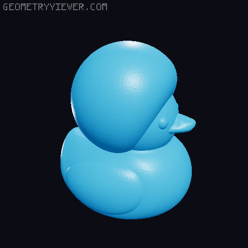 Floating Plastic Ducks 3D model thumbnail