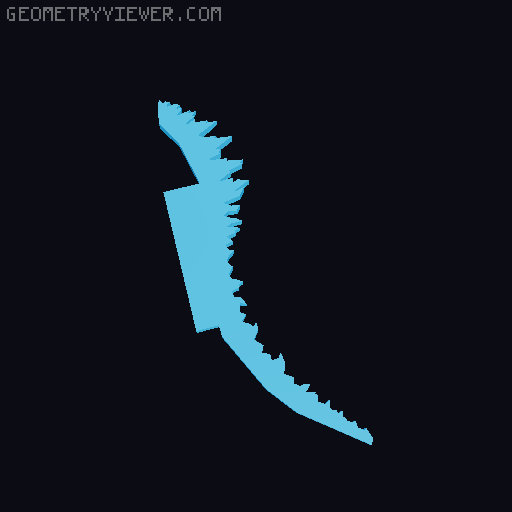 Godzilla Lamp 3D model thumbnail