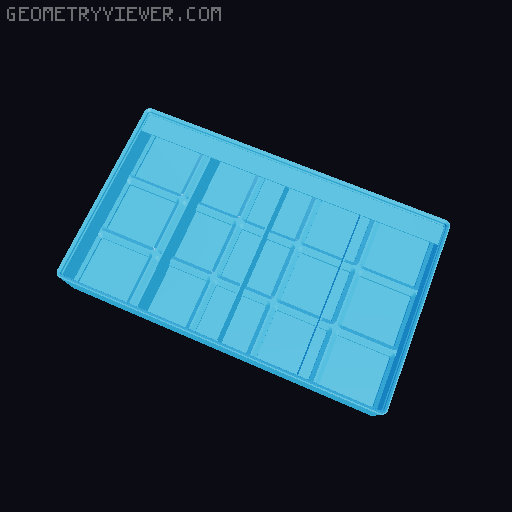Gridfinity Ultra Light Bins - Divider Label Edition 3D model thumbnail