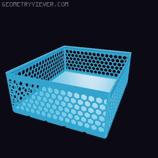Gridfinity Hex Bins all sizes 3D model thumbnail