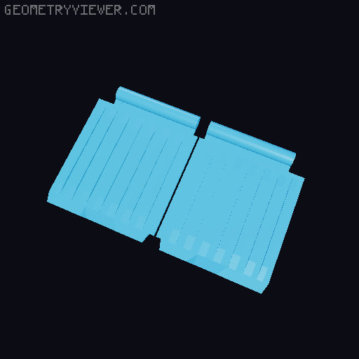 Recycle Dumpster Bin 3D model thumbnail