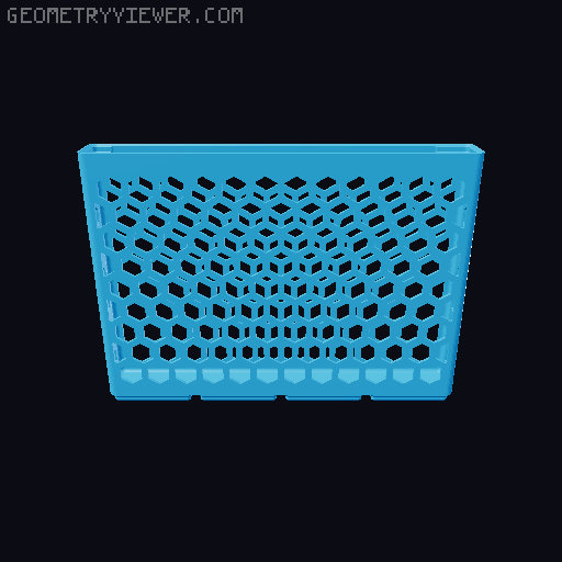 Gridfinity Hex Bins all sizes 3D model thumbnail
