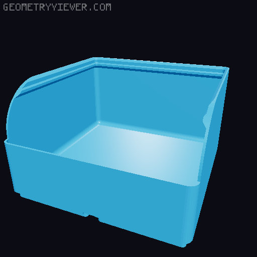 Gridfinity rouded bins collection all sizes 3D model thumbnail