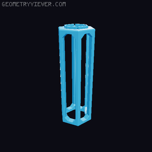 Gravitrax spacers 1 to 7,10,14,15 tiles high 3D model thumbnail