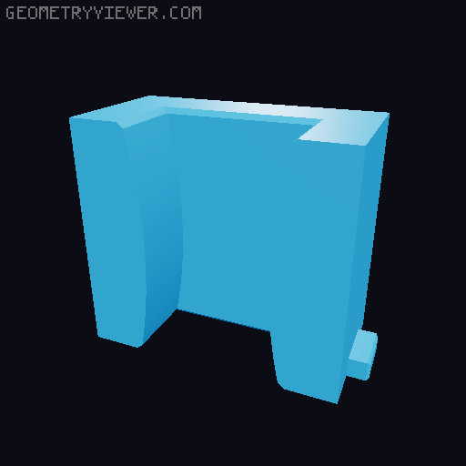DDD Printable Wall Control System 3D model thumbnail