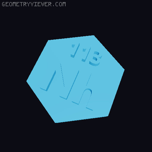 The truly periodic table of elements 3D model thumbnail