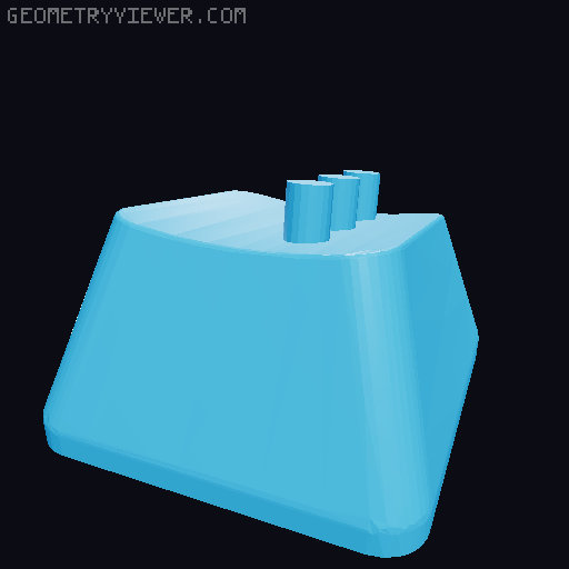Keycaps with Braille 3D model thumbnail