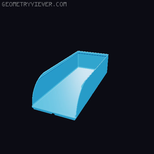 Gridfinity rouded bins collection all sizes 3D model thumbnail