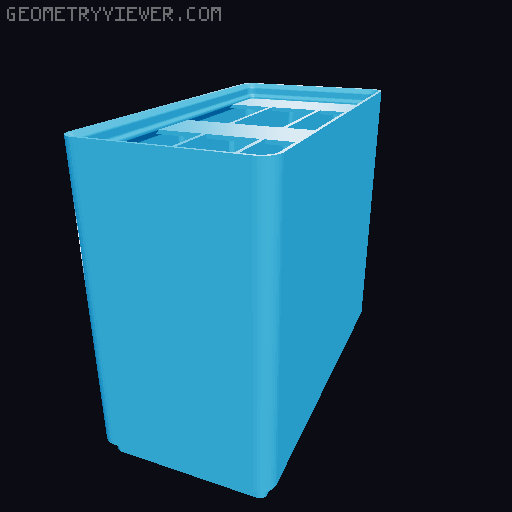 Gridfinity Ultra Light Bins - Divider Label Edition 3D model thumbnail