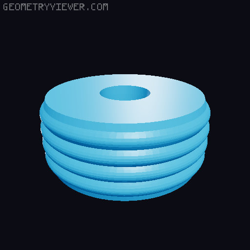 Hoodie Spools 3D model thumbnail
