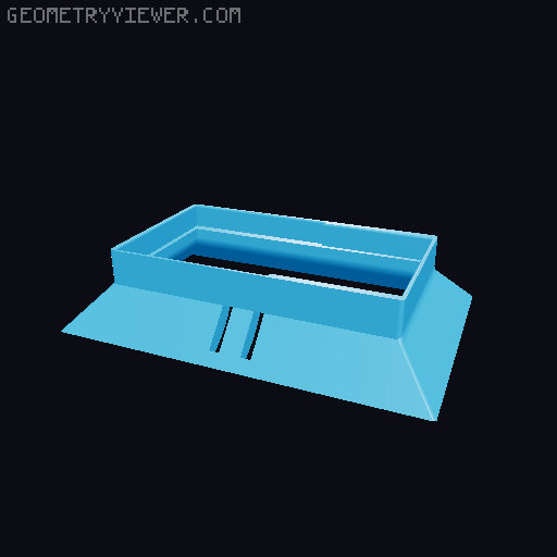 Custom filter housing for a 3d printer enclosure 3D model thumbnail