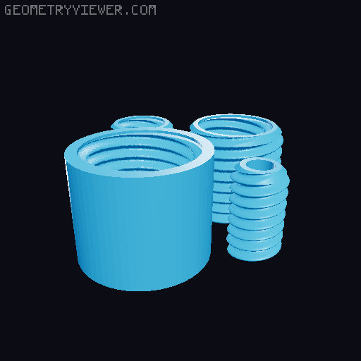 Annoying Nested Screw Gift Box 3D model thumbnail