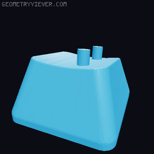 Keycaps with Braille 3D model thumbnail