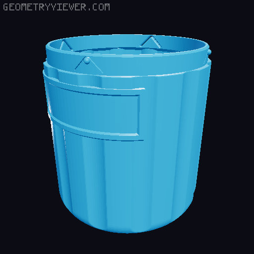Twist Lock Container, Multiple sizes, Stackable. 3D model thumbnail