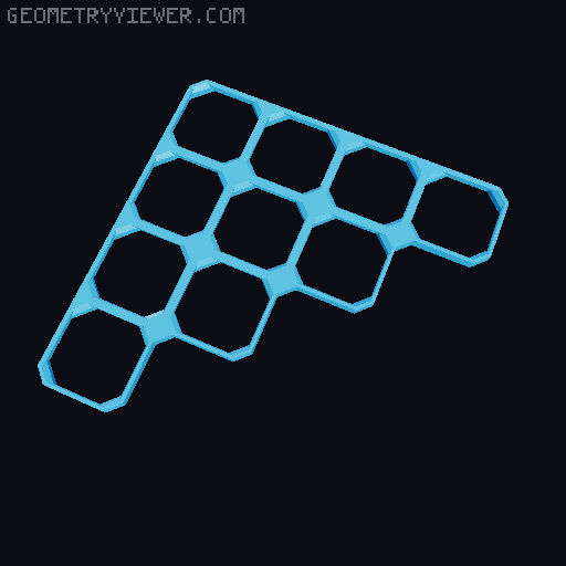openGrid Triangular Tiles (2x2 - 12x12) 3D model thumbnail